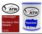 Preview: Volkswagen, Bordeaux Red Metallic, LC3Y: 500ml Lackdose, von ATW Autoteile West.